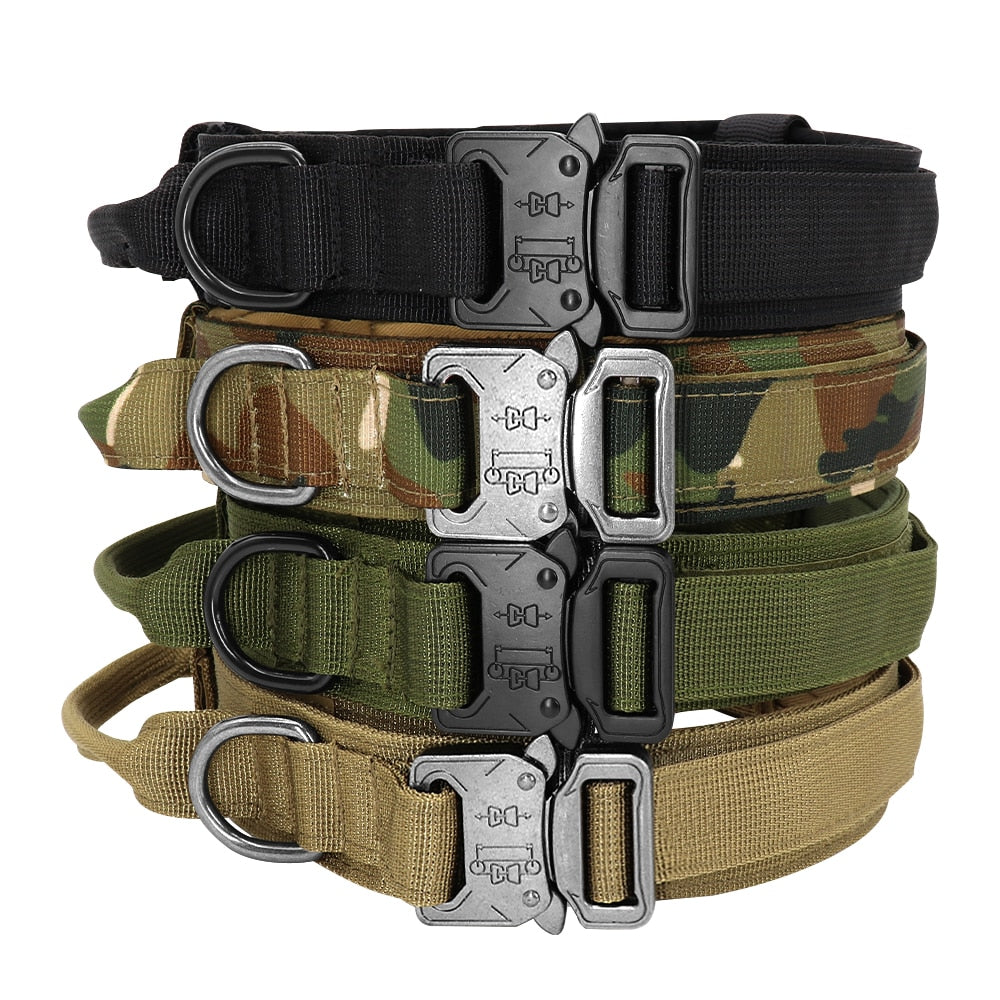 Durable Military Style Tactical Dog Collar Padded