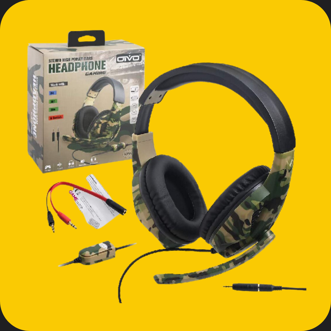 Fone Headset Gamer Camuflado