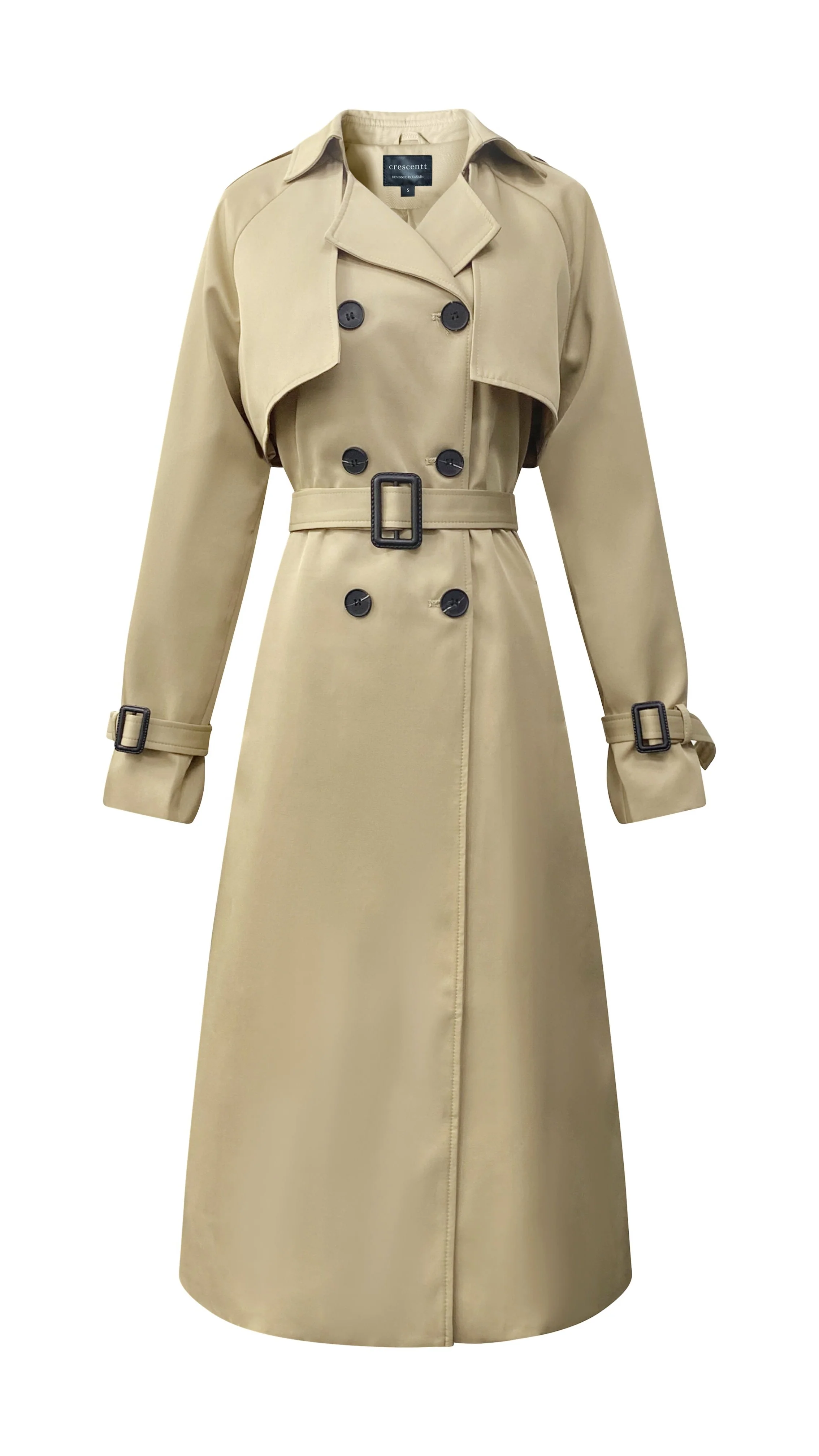 Classic Luxury Trench Coat - Khaki