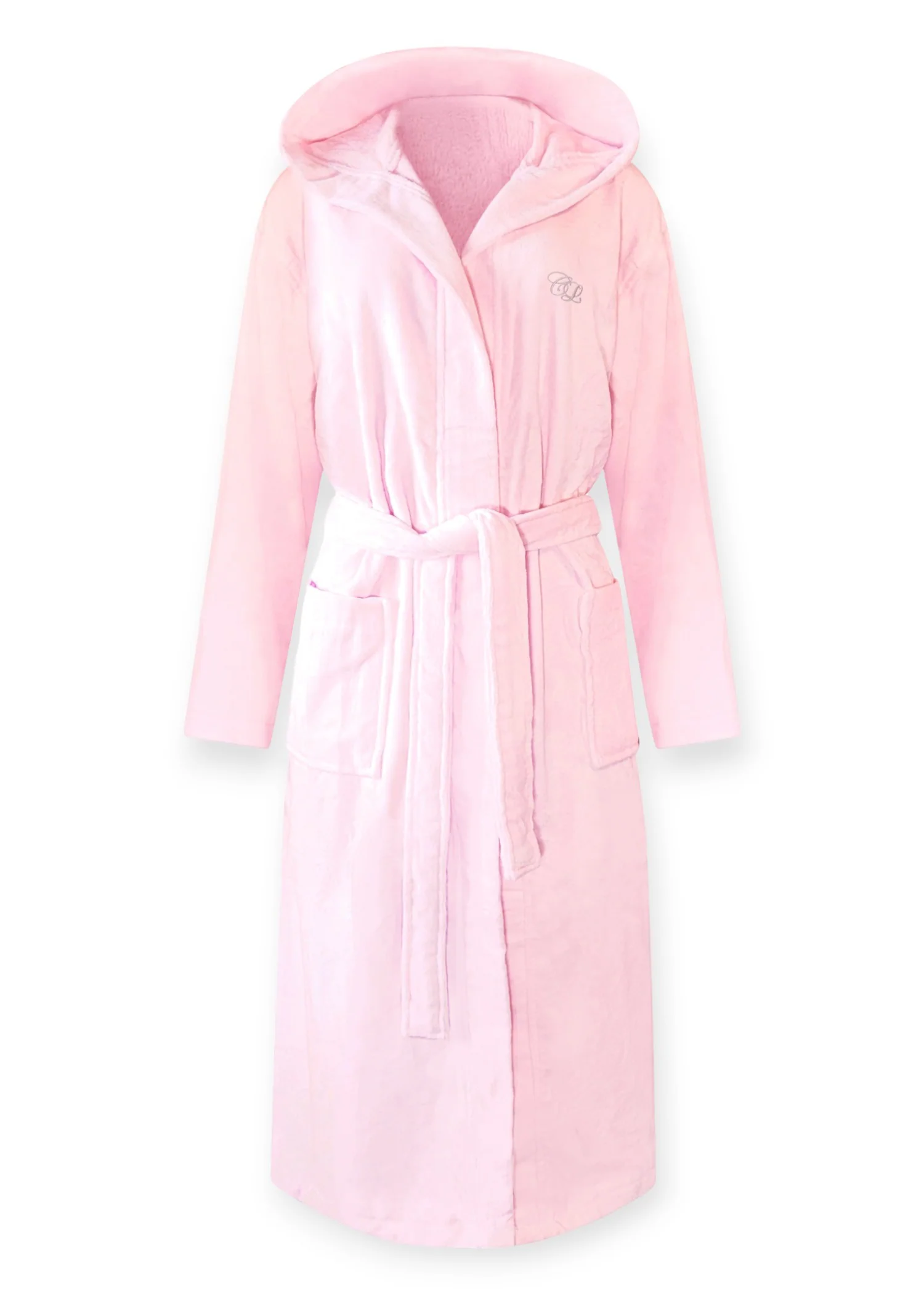 Baby Pink Velvetica™ Robe - Hooded