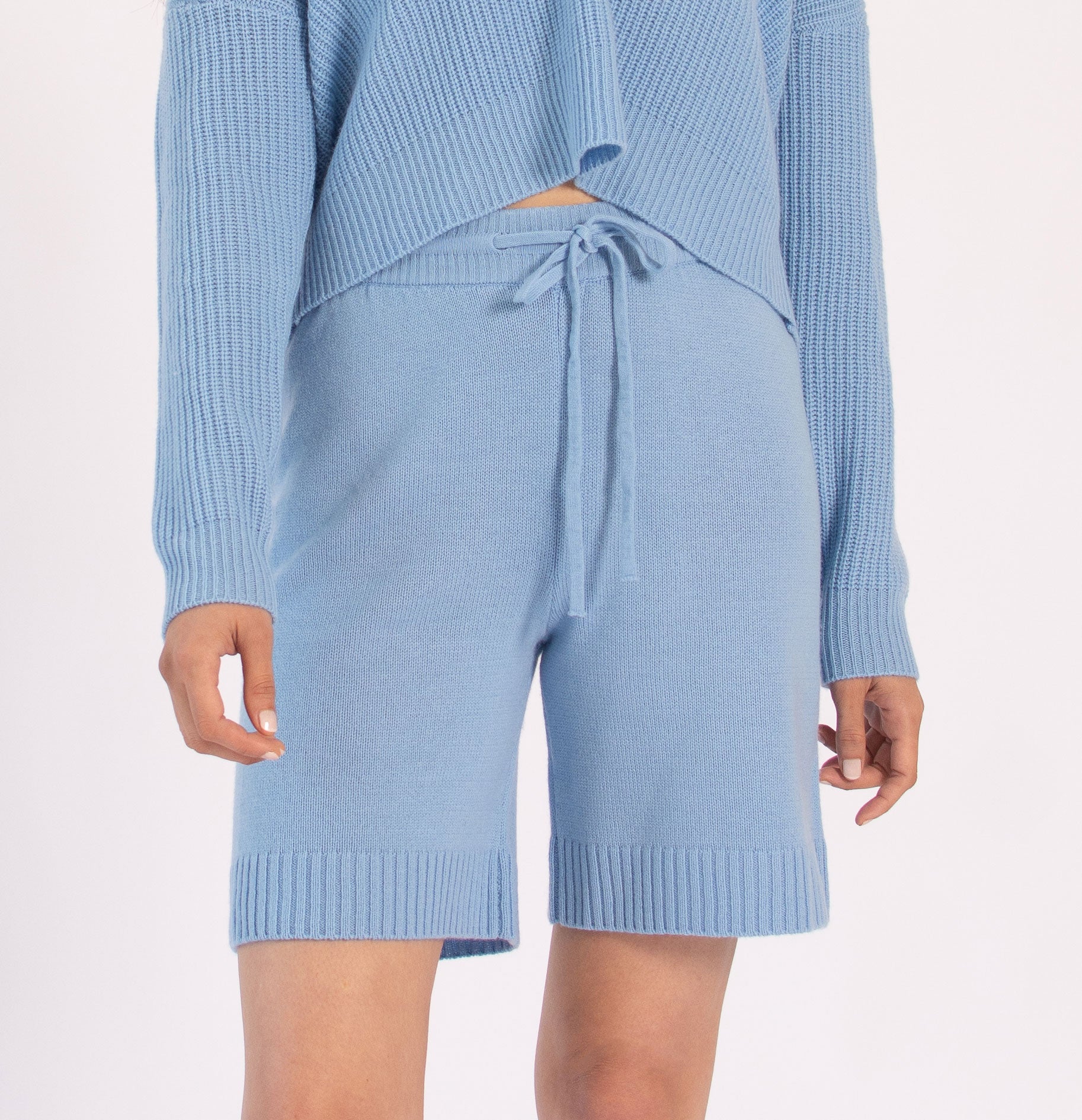 Cashmere Drawstring Shorts - Classic Knit