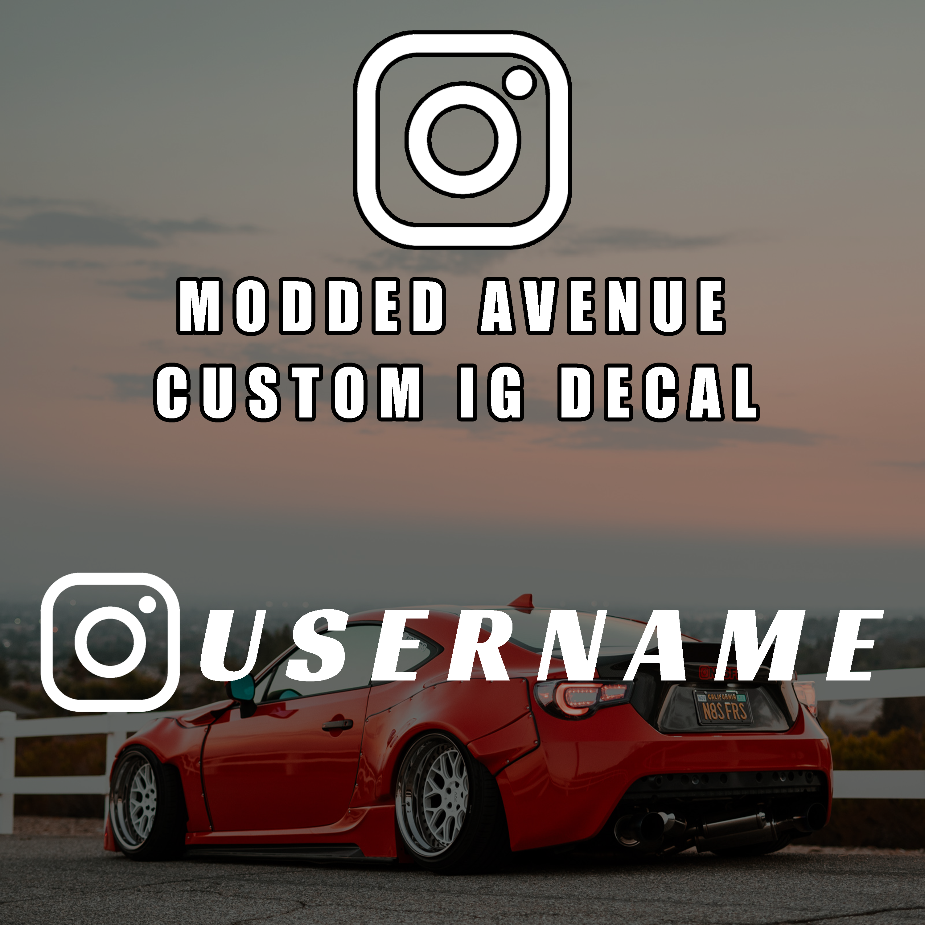 Social Media Decal (3 Pack)