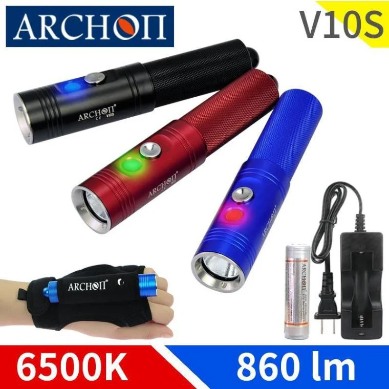 ARCHON V10S Titanium LED Underwater Flashlight