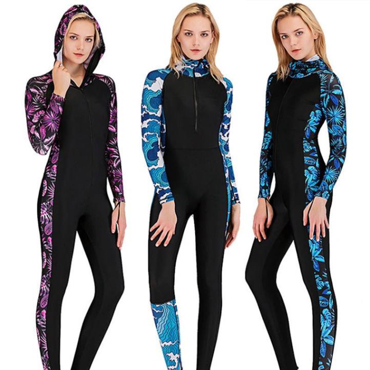 SBART Lycra Women's Full Wetsuit with Hood