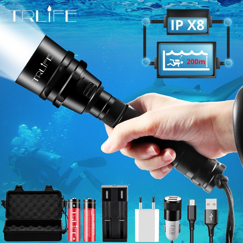 XML T6 L2 Portable Diving Flashlights