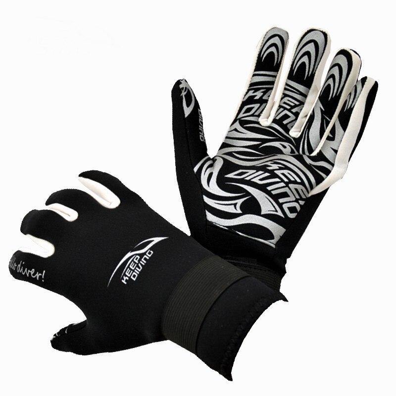 1 Pair 3mm Neoprene Non-slip Diving Gloves for Men & Women