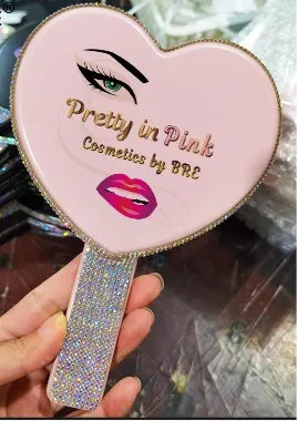 (Pre-Order) Brand Logo Rhinestone Mirror (Available on 12/13)