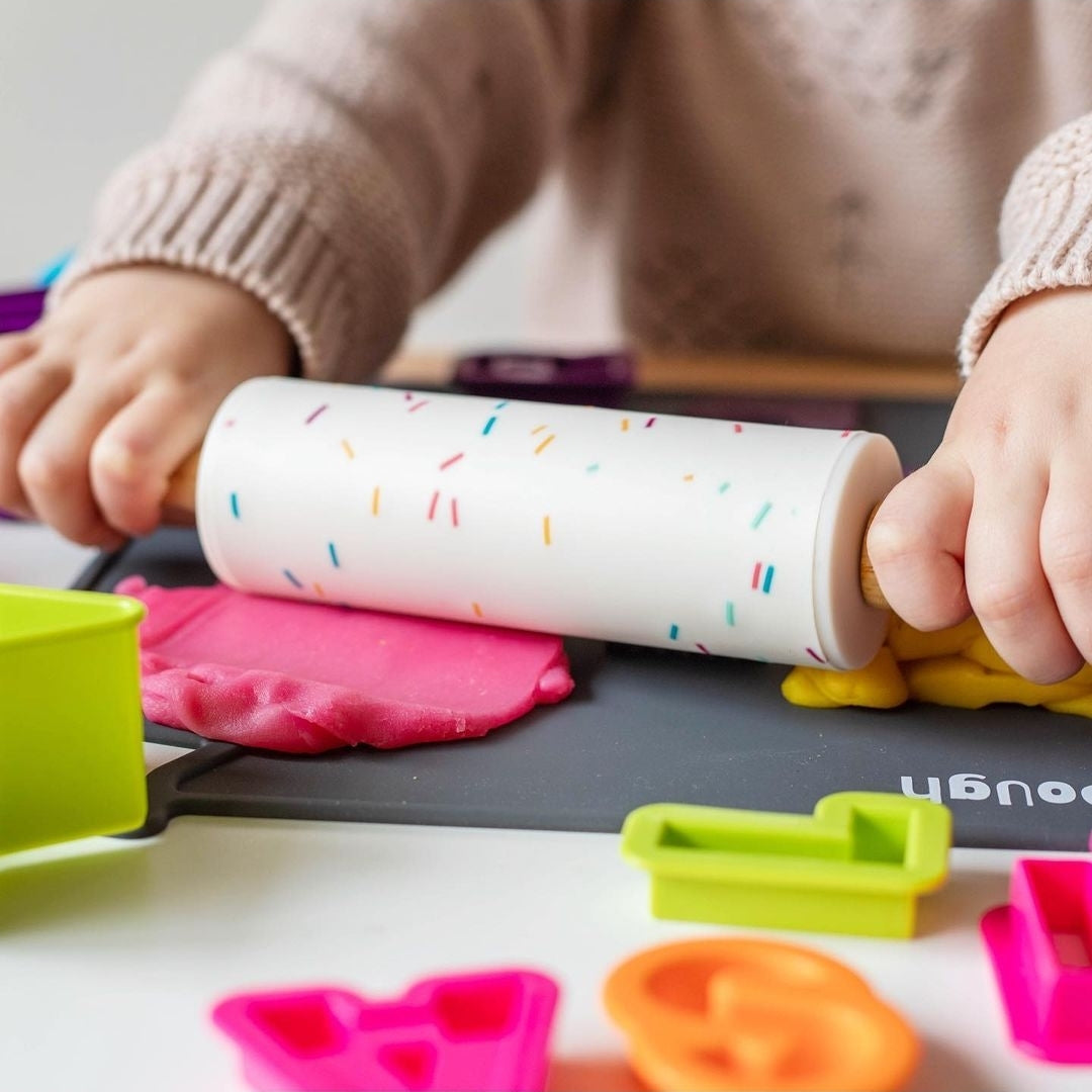 Bio DoUgh Silicone Rolling Pin & Mat Bundle