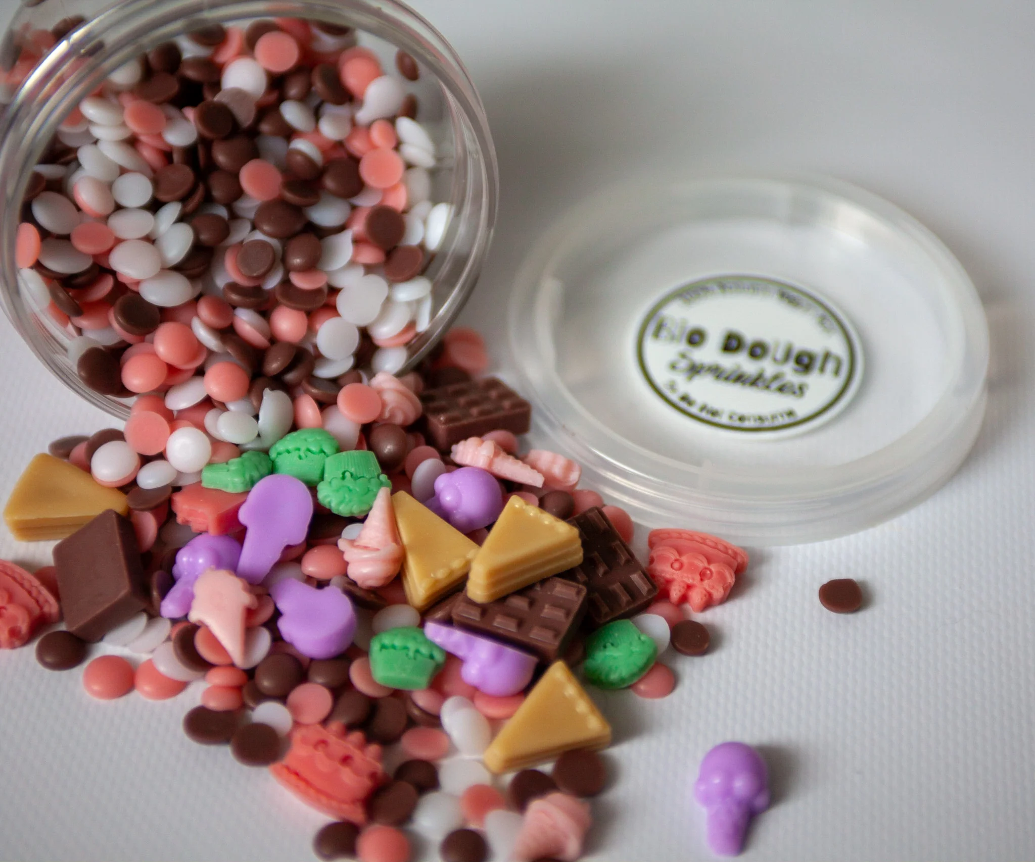 Bio DoUgh Sprinkles — Sweet Tooth Desserts - All Natural, Eco-Friendly, Kids Dough Sprinkles for Sensory Play