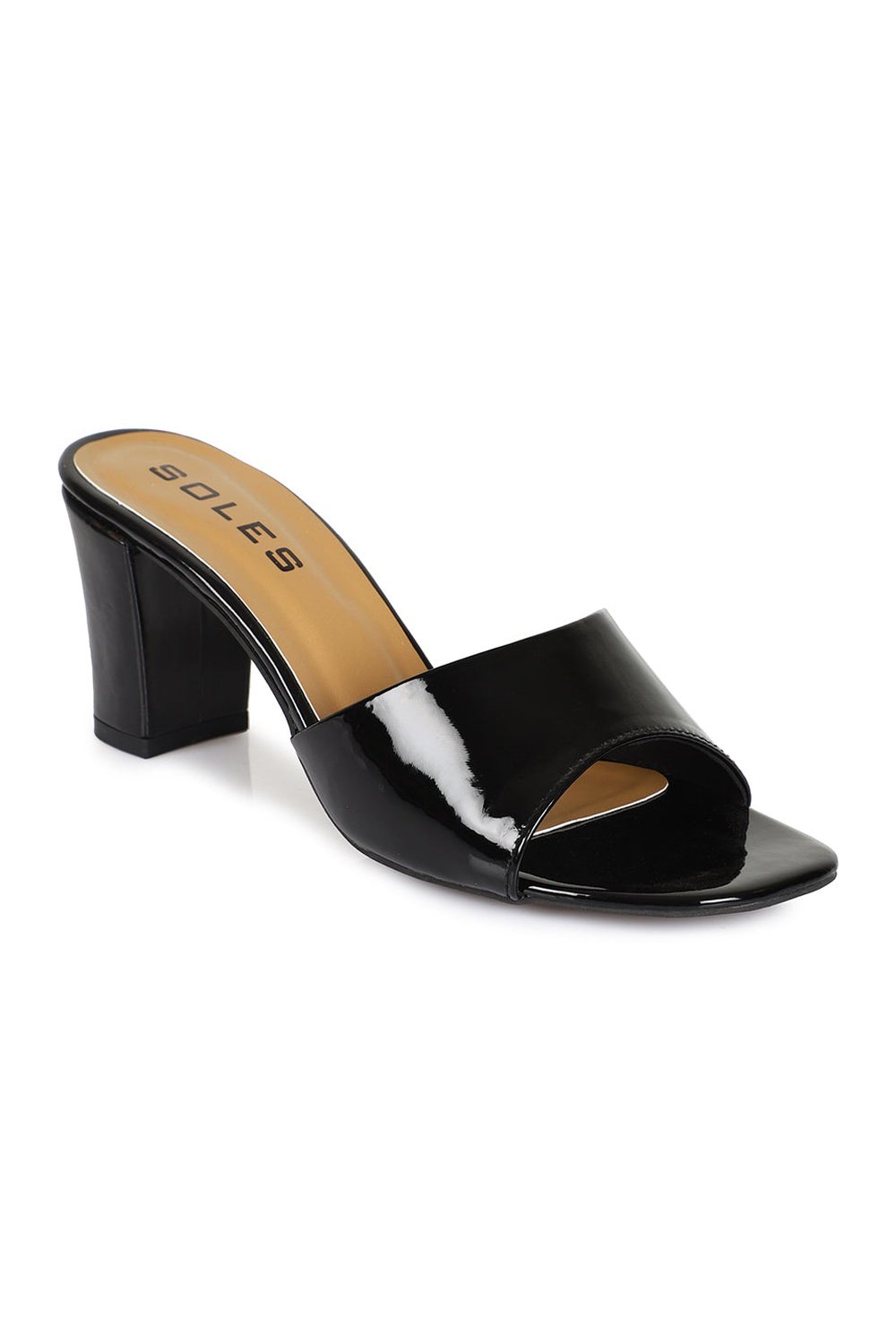 SOLES Black Block Heels - Classic & Versatile Footwear