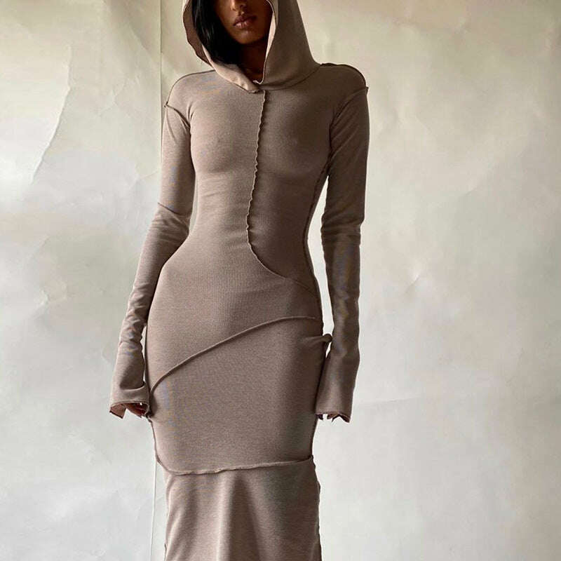 Women&#39;s Dress New Casual Hooded Long Sleeve Sexy Elegant Party Dresses for Women 2023 Outfits Dresses Streetwear Skinny Bodycon