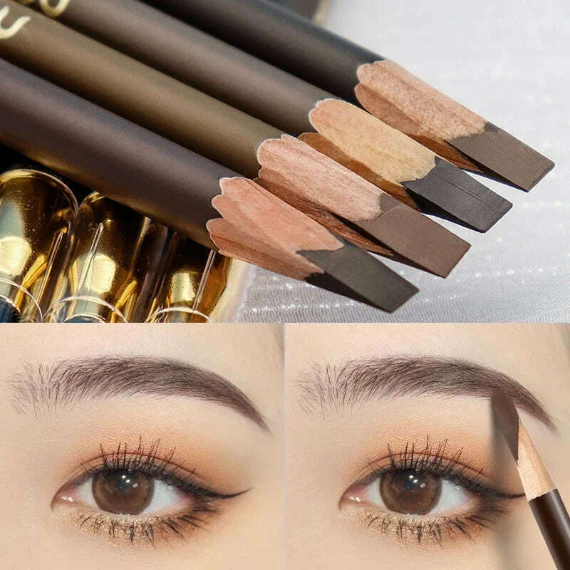 Eyebrow Pencil Waterproof 4 Colors Eyebrow Tattoo Tint Eyeliner Pencil Makeup Cosmetics Natural Lasting Eye Brow Pencil Tattoo