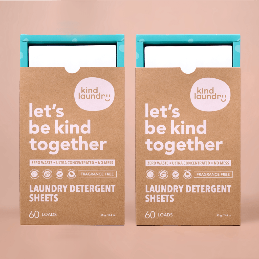 Eco-Friendly Laundry Detergent Sheets - Fragrance Free (2 boxes)