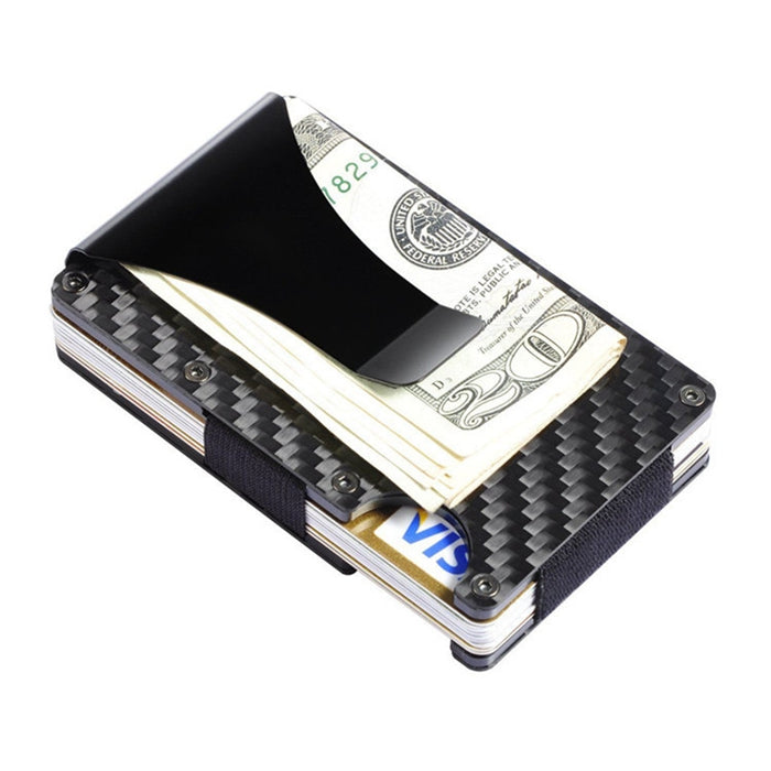 Ultra Thin Carbon Fiber RFID Blocking Minimalist Wallet