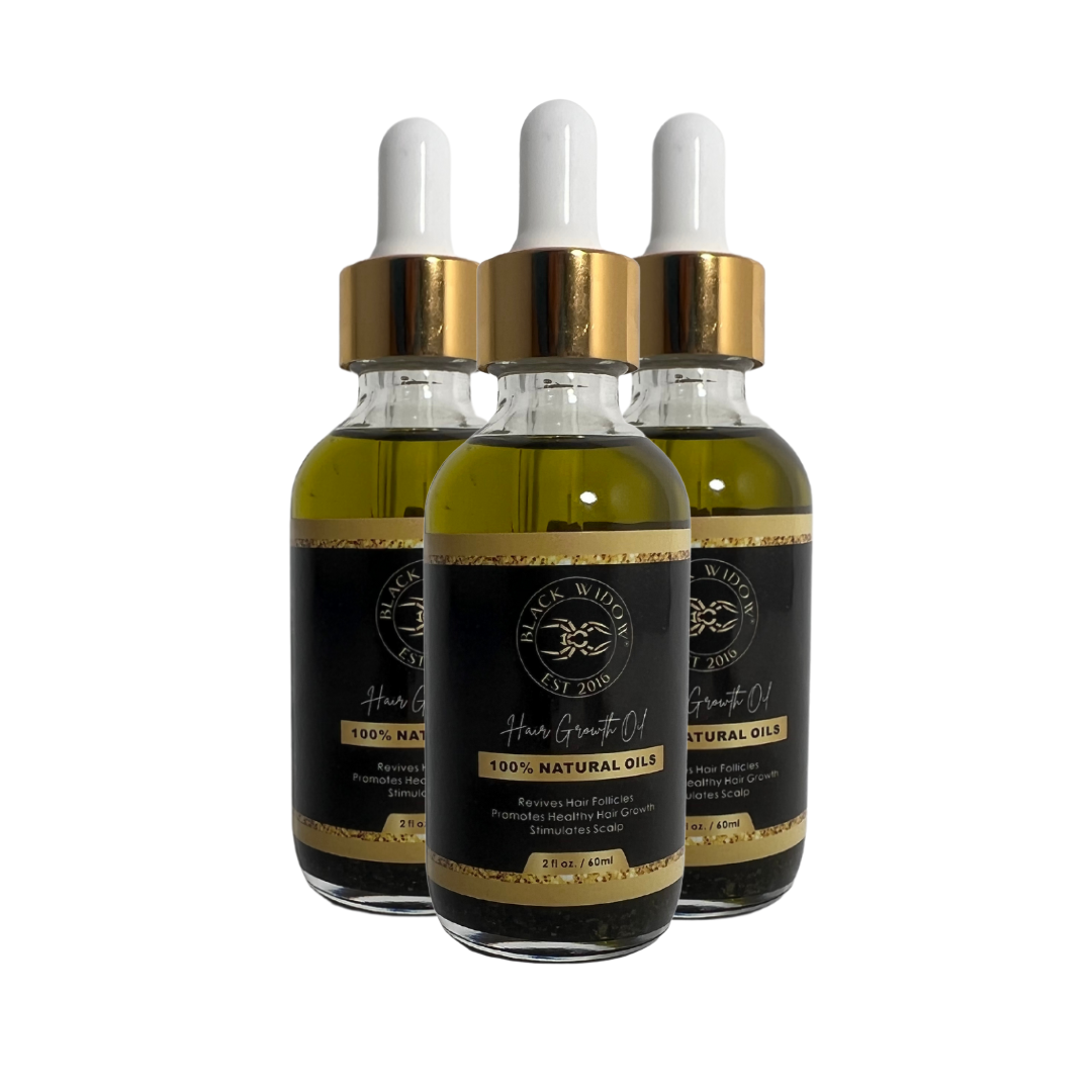 Black Widow Hair Growth Oil (3 Bottles)