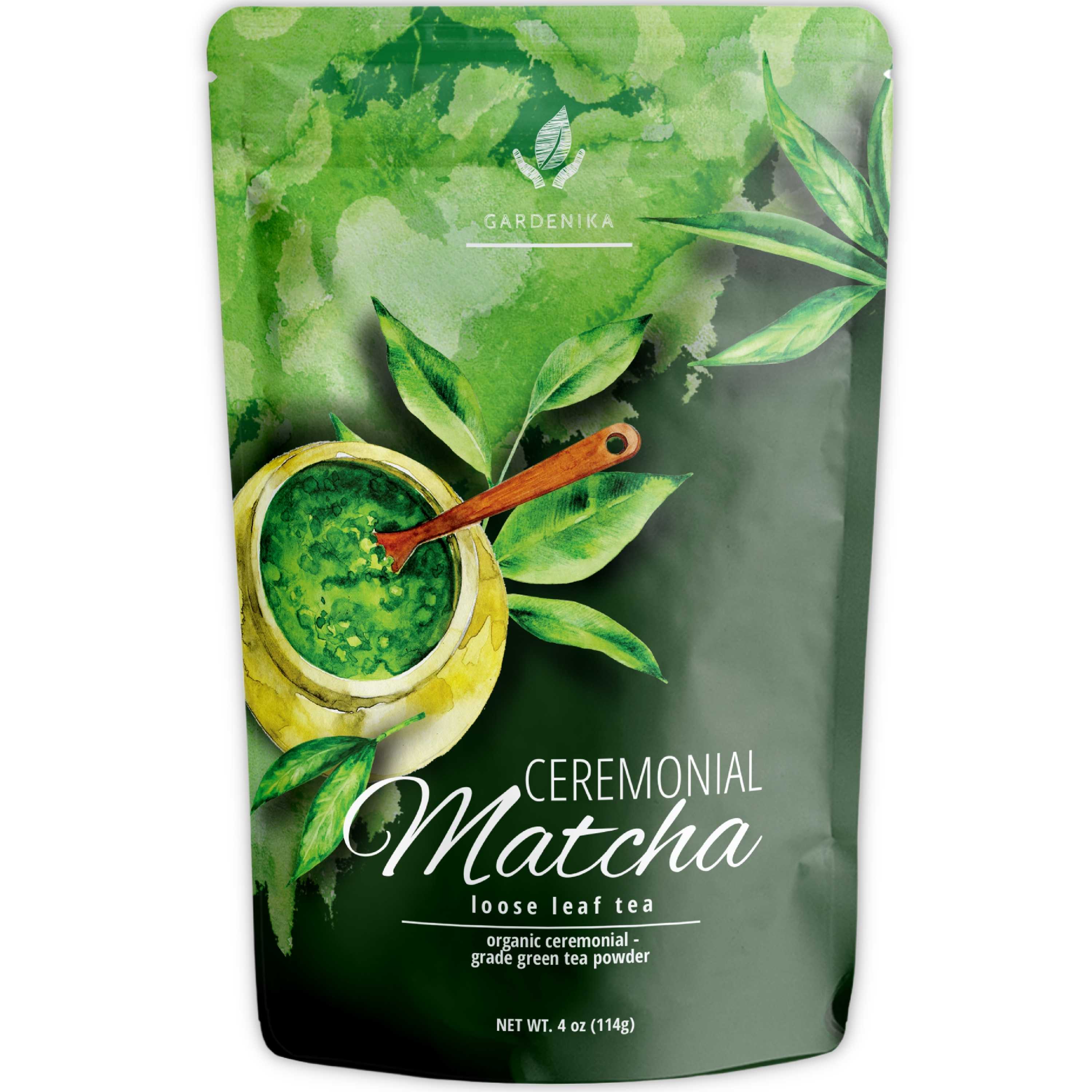 Ceremonial Grade Matcha Green Tea Powder, USDA Organic, Kosher, Imported from Japan – 4 Oz (113g)