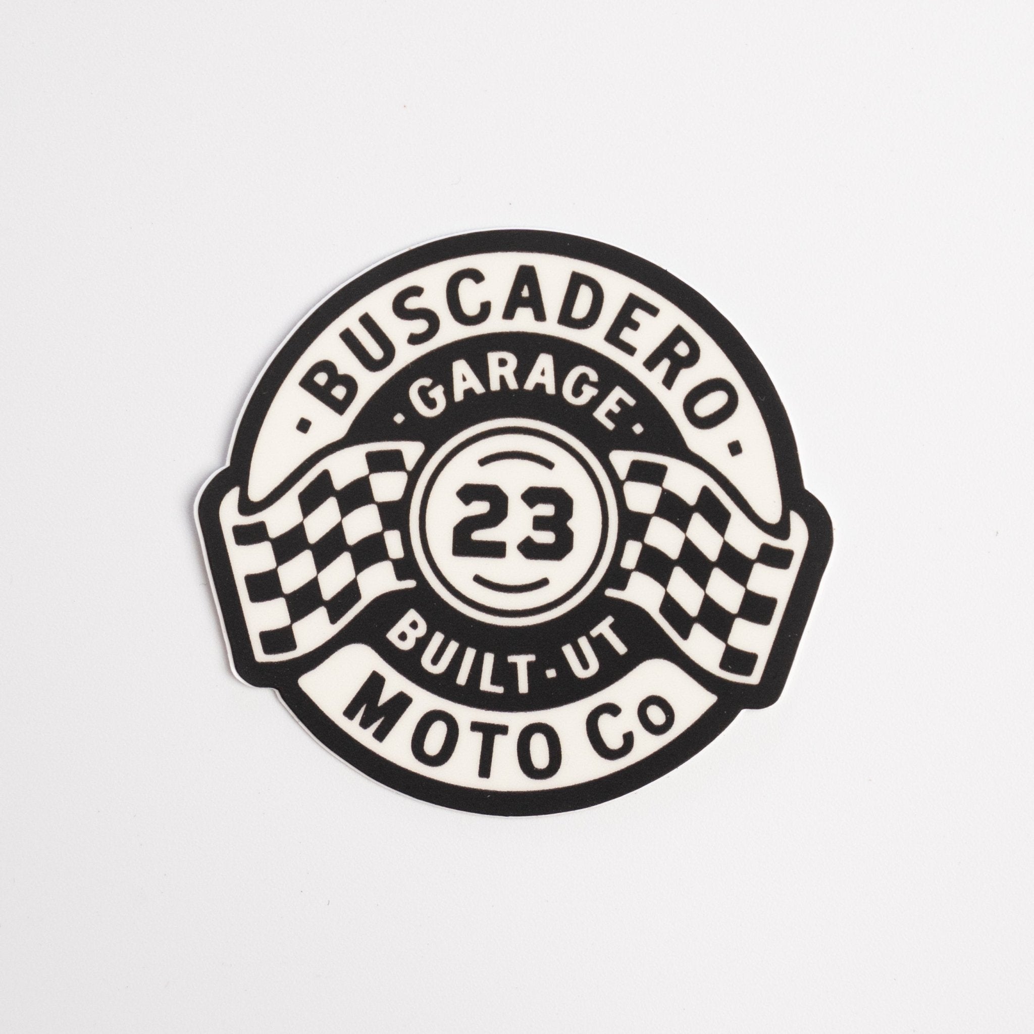 "Garage Built"  decal