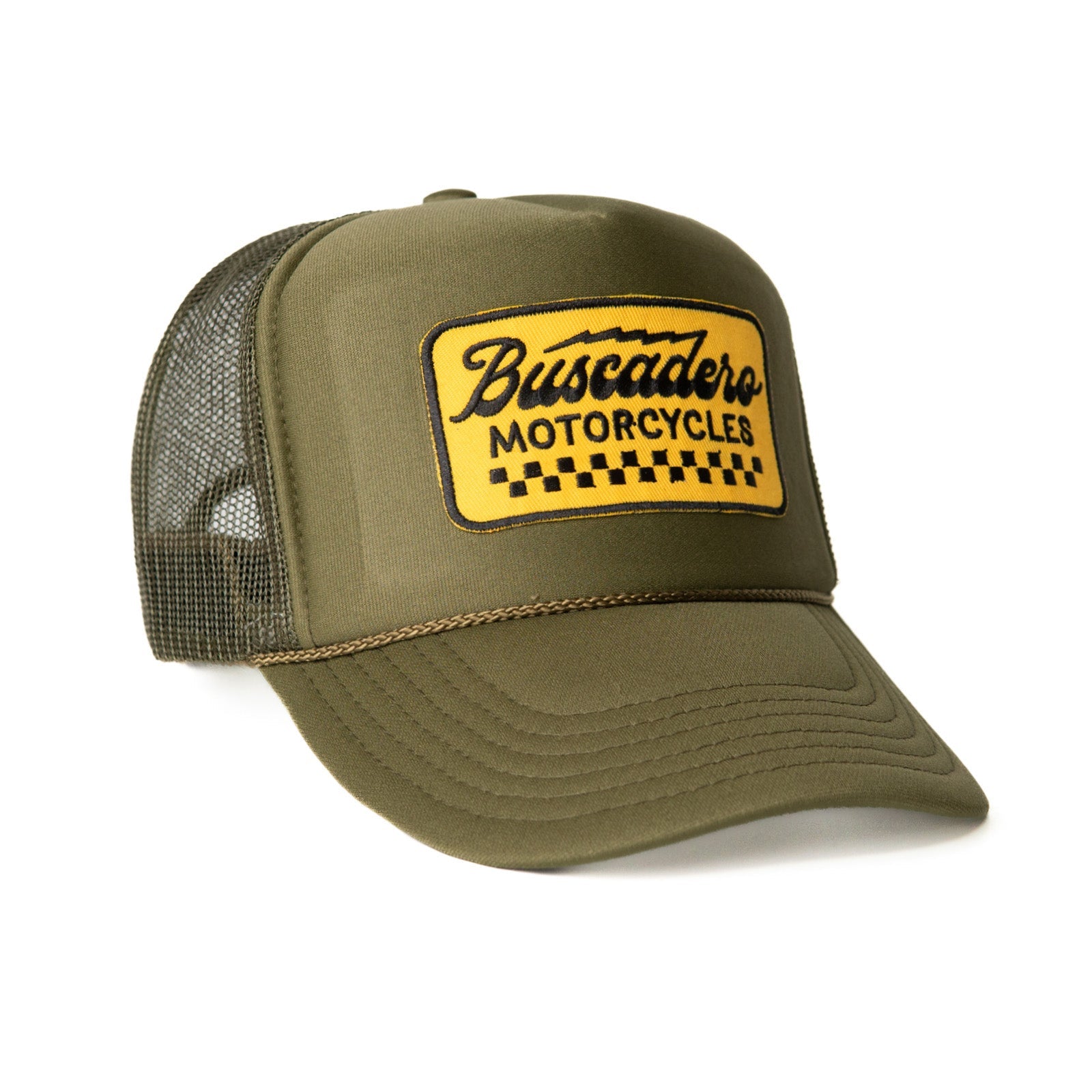 'Banner’ Foam Trucker Hat - Olive Drab