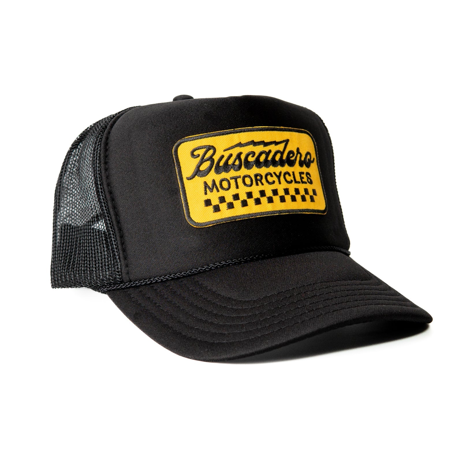 'Banner’ Foam Trucker Hat - Black