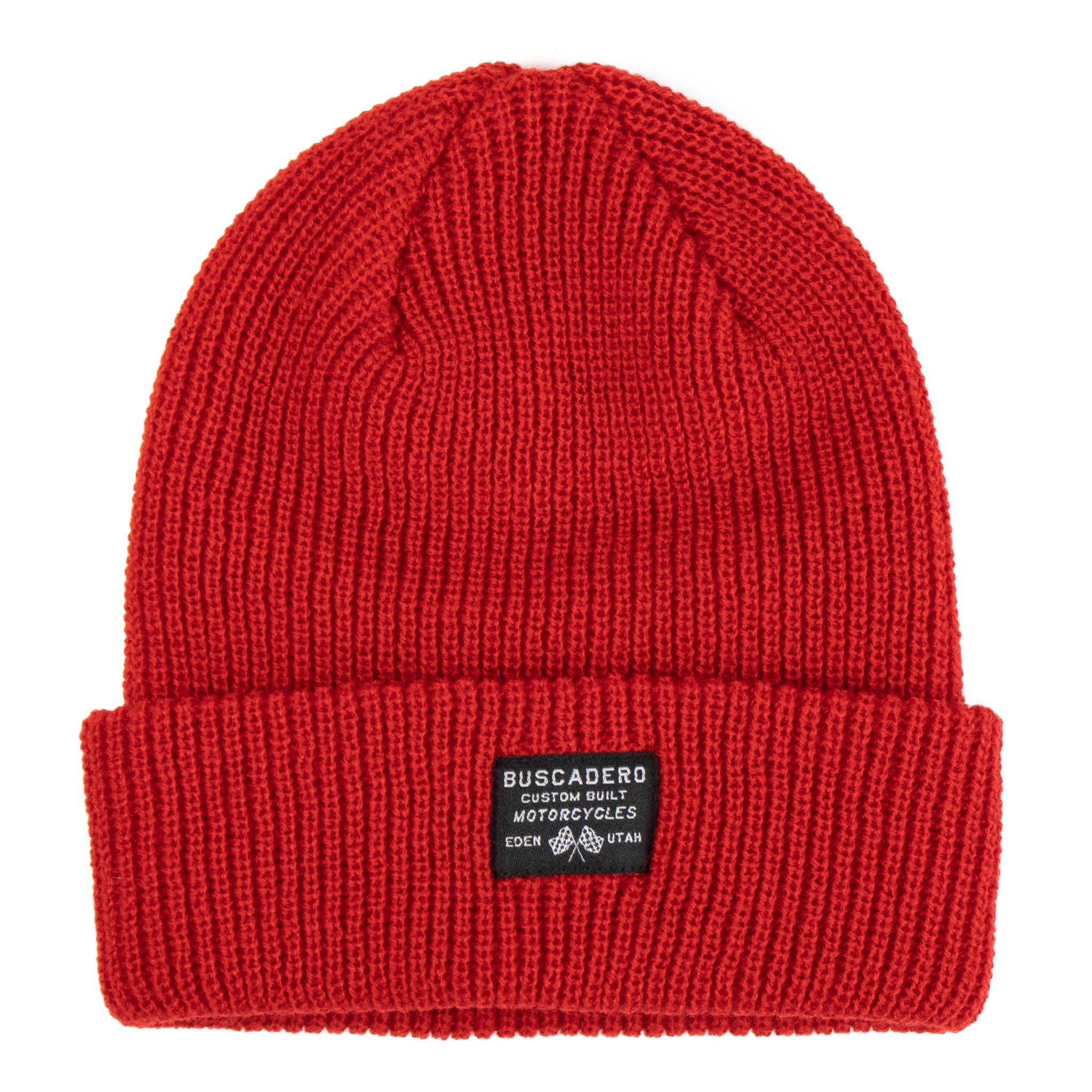 'Flags’ Cuff Beanie - Red