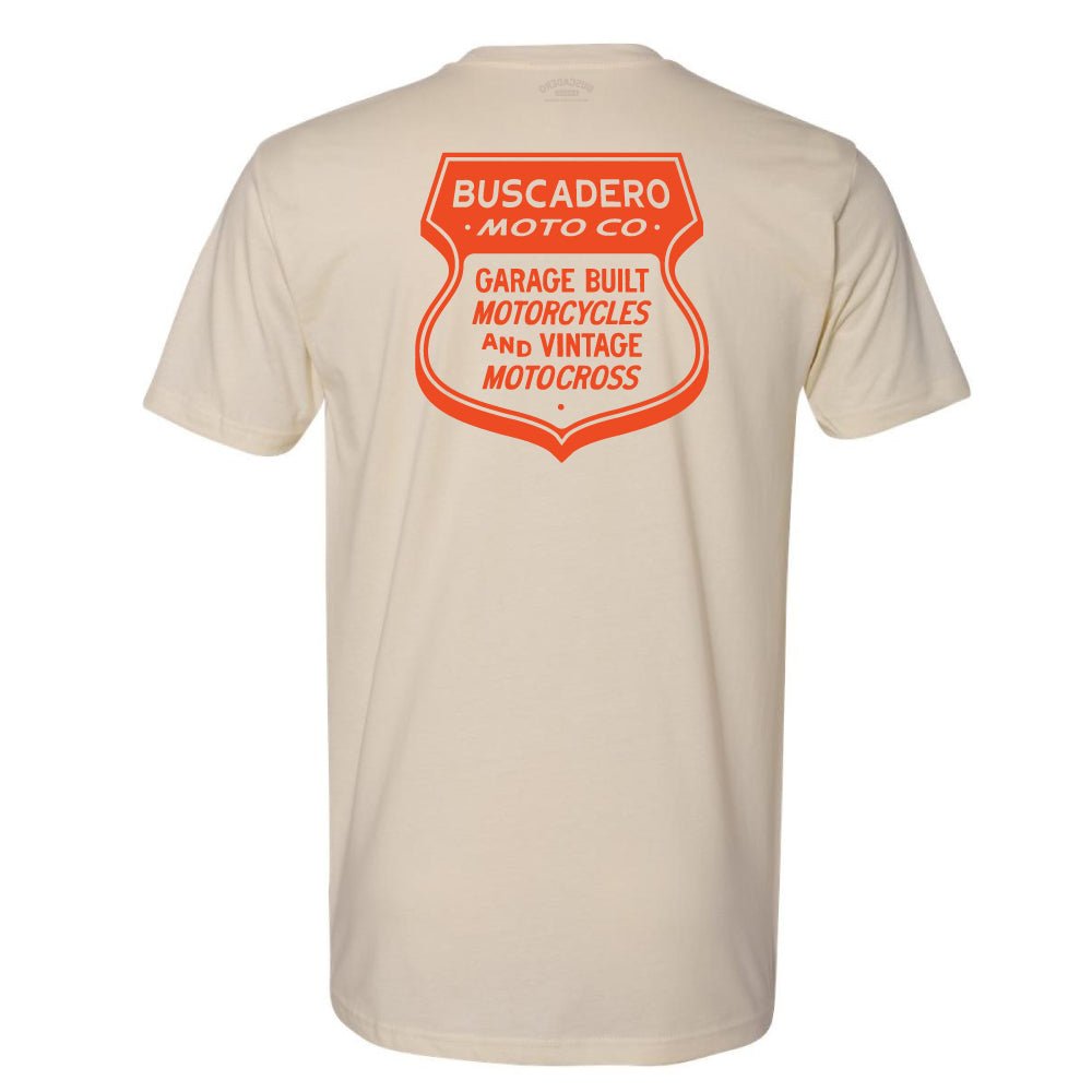 'Shield' Natural Short Sleeve T shirt