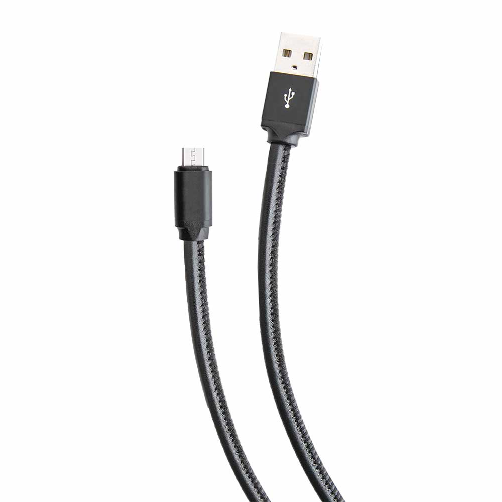 Genuine Leather Android Cable, 3-FT