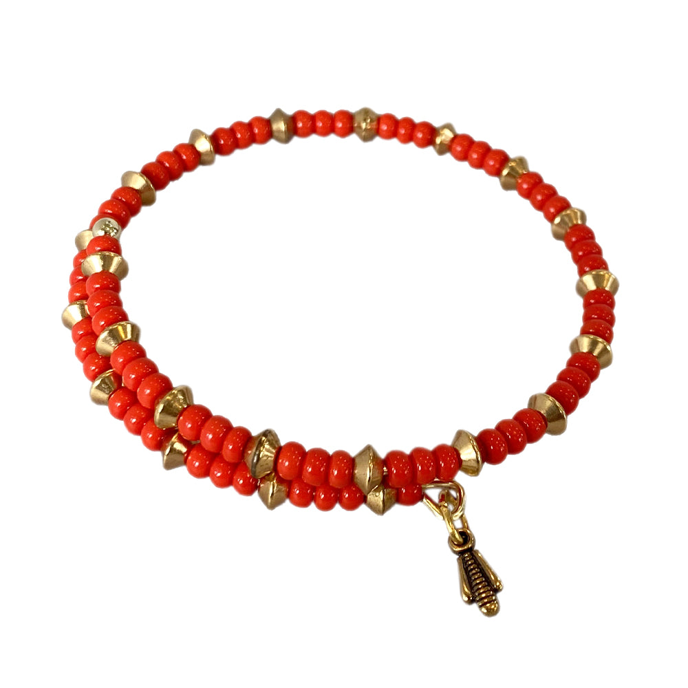 Mia Wrap Bracelet - Red