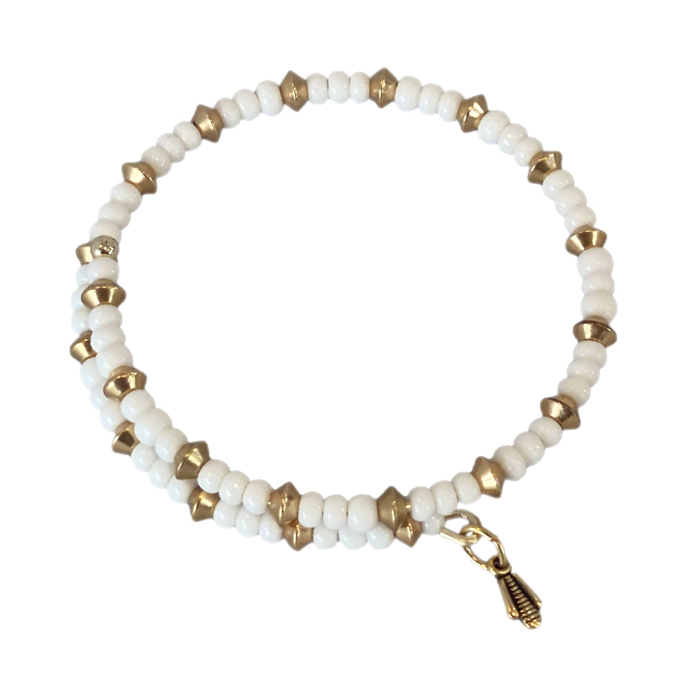 Mia Wrap Bracelet - White