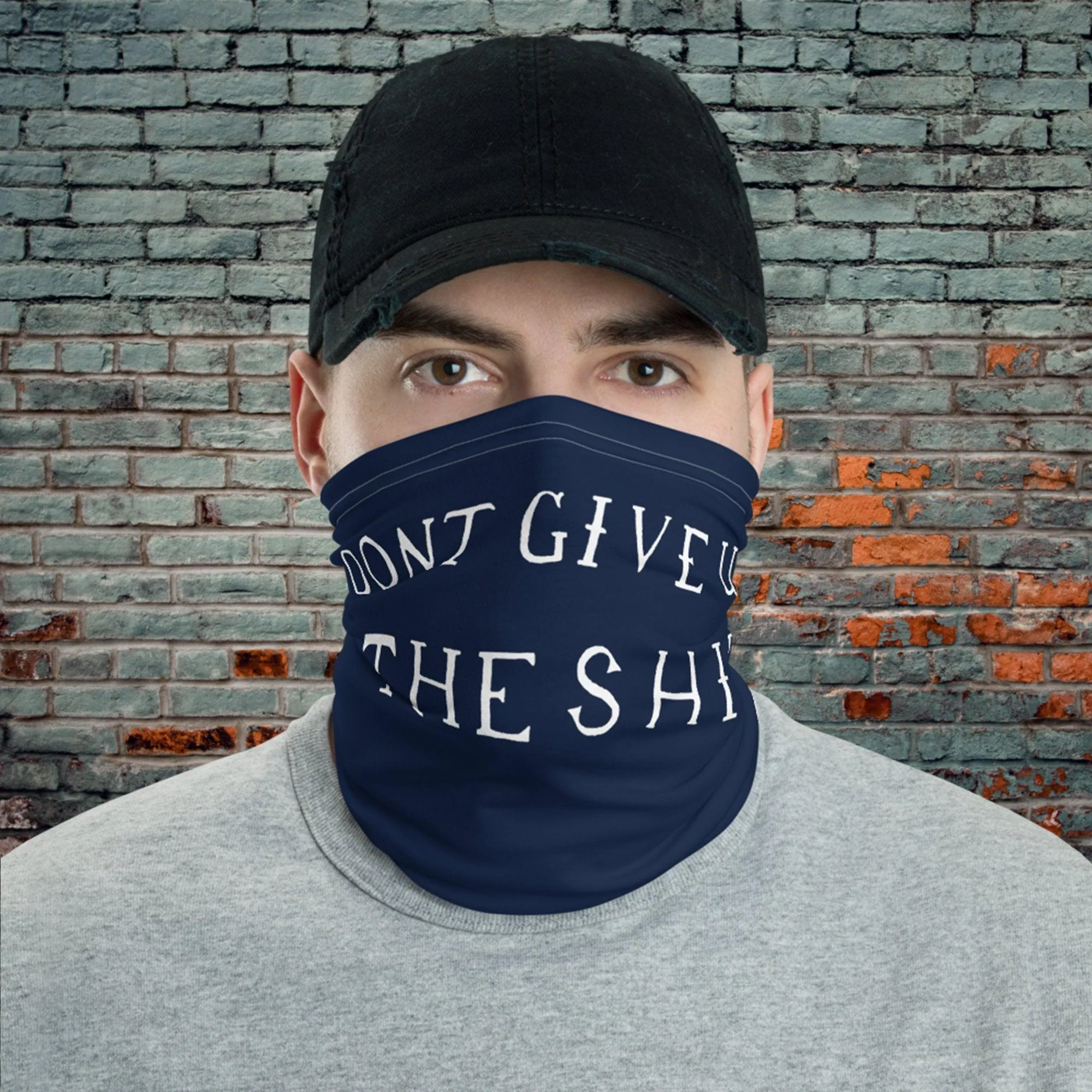 Don't Give Up The Ship Battle Flag Neck Gaiter