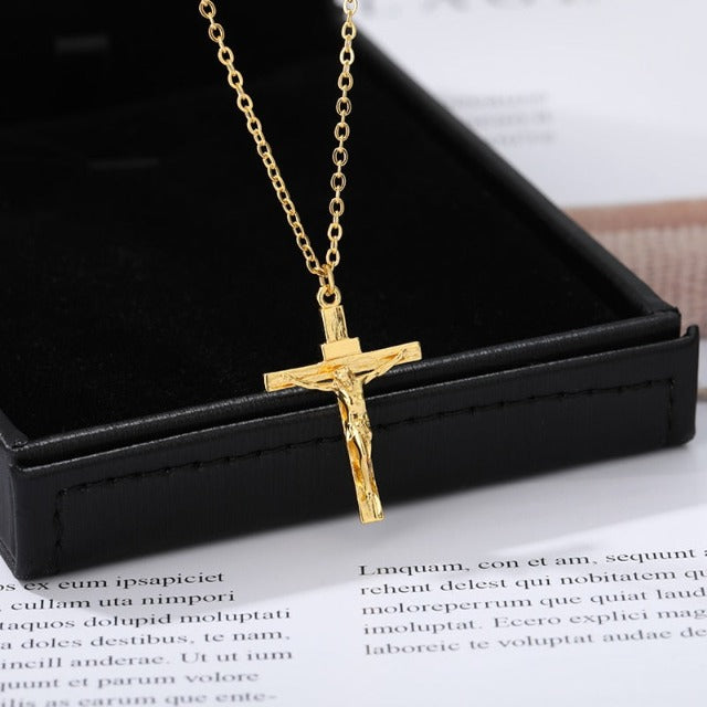 Collier & Pendentif Jésus Christ Croix Homme