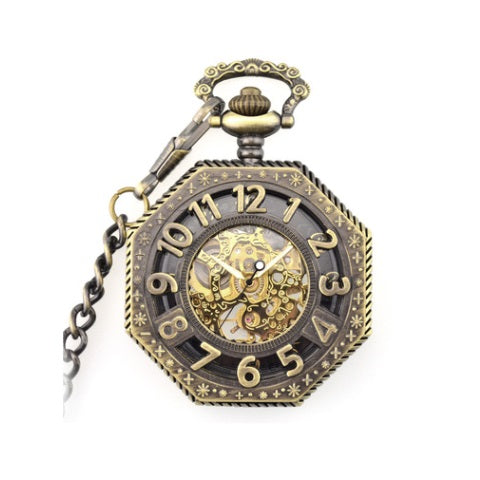 Montre à Gousset Steampunk Mécanique Homme Femme