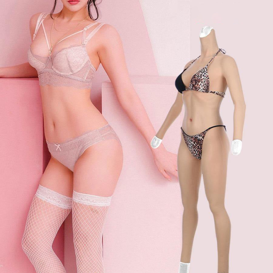 7th Generation Full body No-oil Silicone Bodysuit C and E cup For transvestites