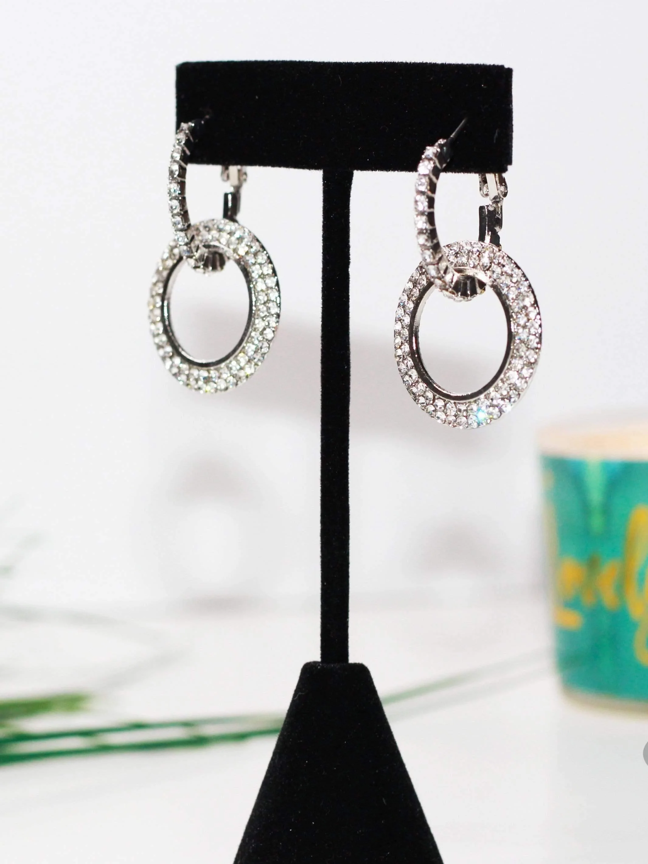 Bling of Fire | Oval Diamond Earrings