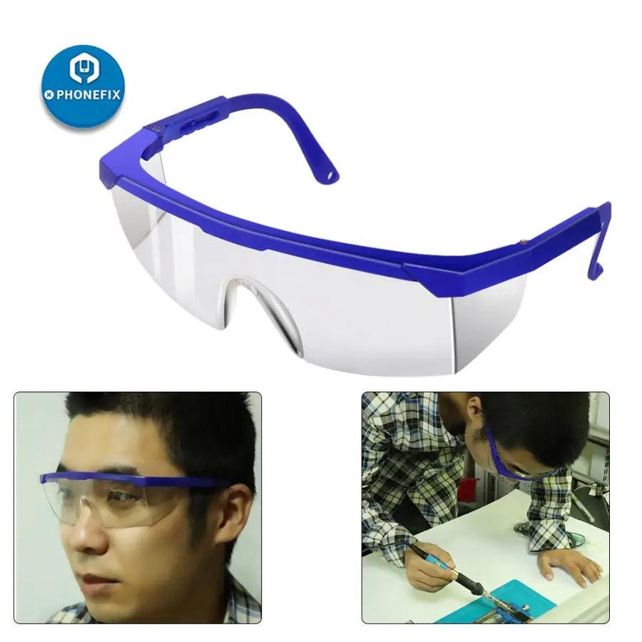 Safety Clear Lens Goggles Anti-chemical Soldering Eye Protective Glasses