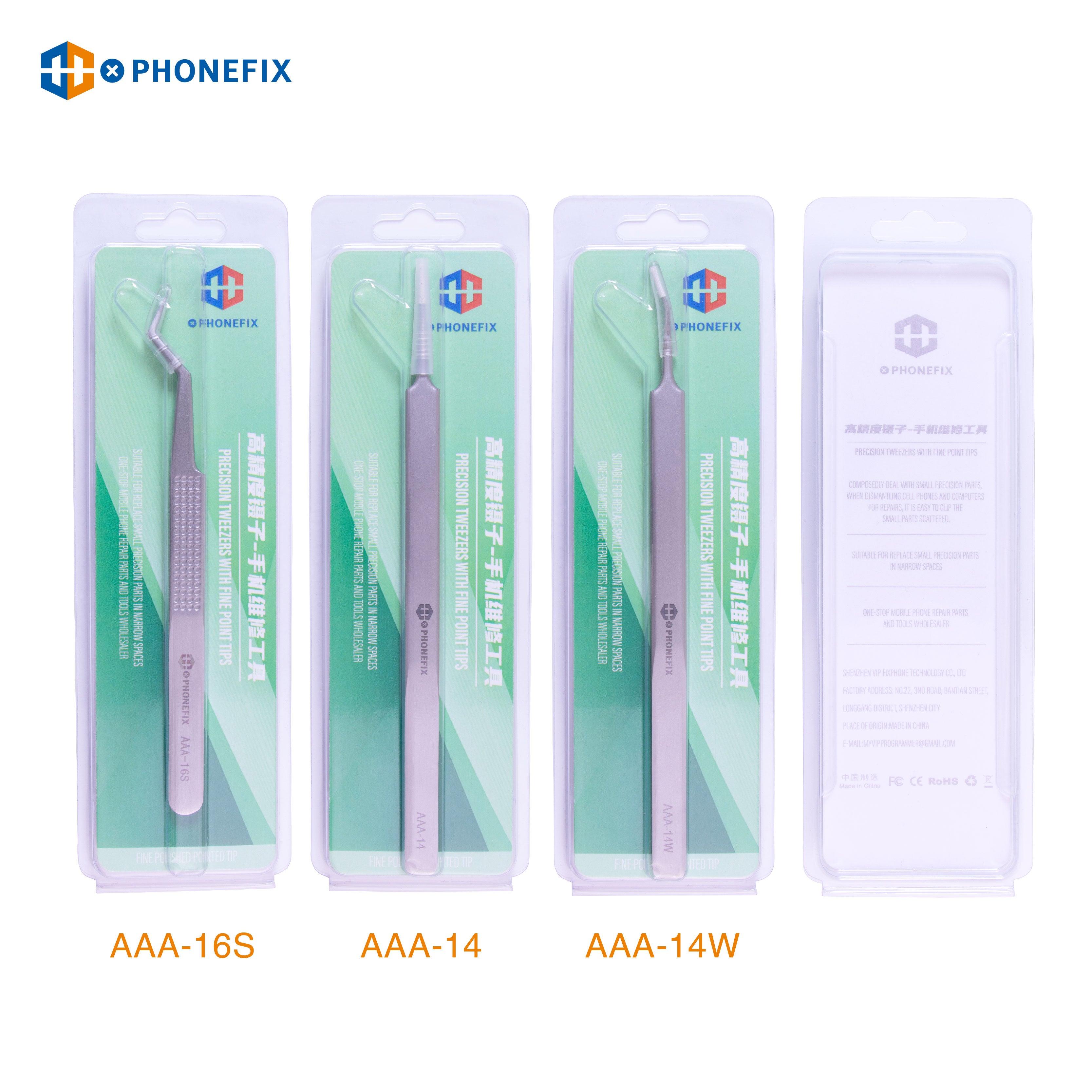 Stainless Steel Anti-Static Tweezers Precision Pointed Tweezers Tool