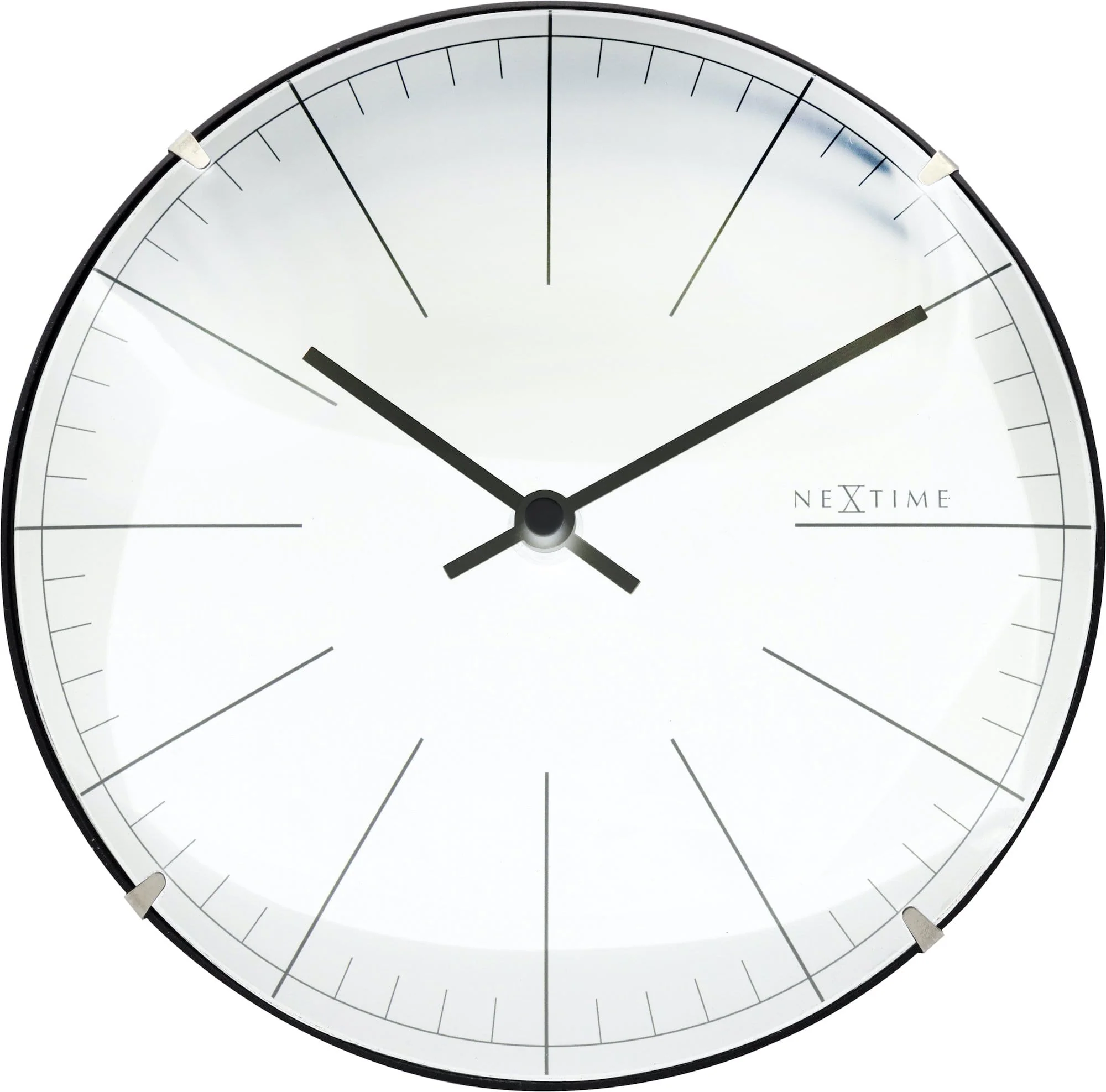 Wall clock/ Table clock-  20 cm- Glass - Dome Shaped Glass- 'Big Stripe Mini Dome'