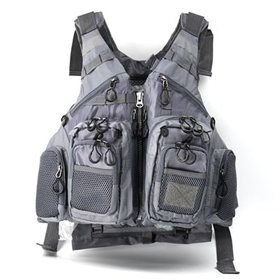 Multi-Pocket Mesh Fishing Vests with Backpack Gear Bag