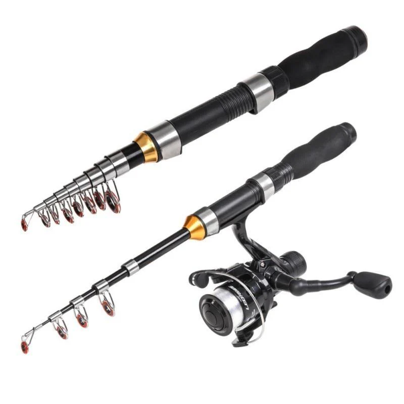 1.0m/1.2m/1.5m/1.7m/1.9m/2.1m/2.3m Mini Telescopic Fishing Rod