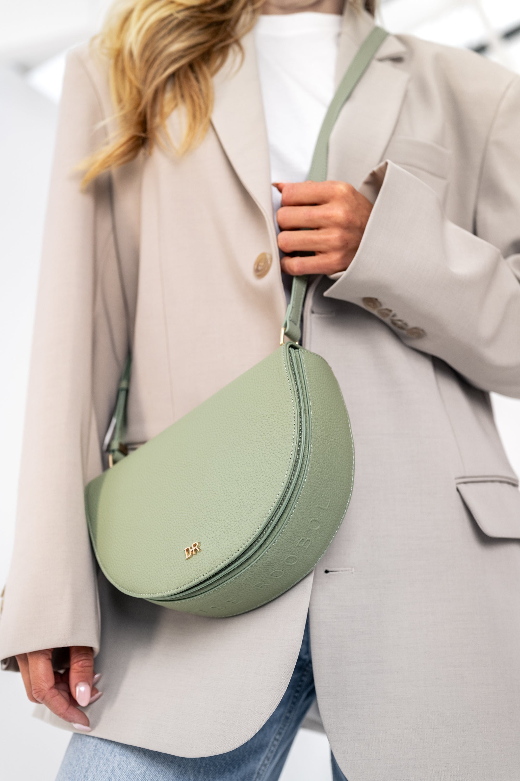 Circle Bag - Pastel Green x light gold