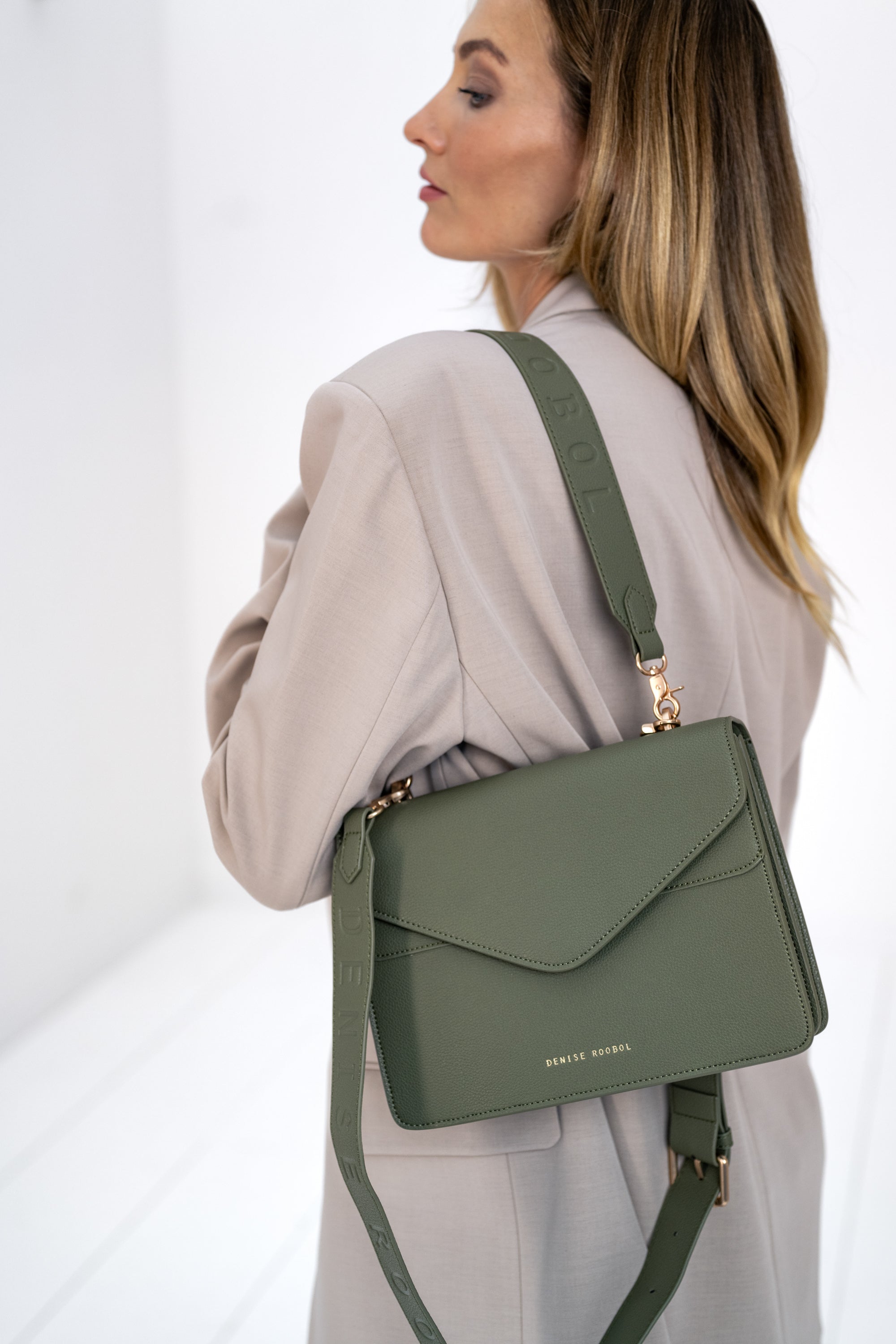 Charlie Bag - Green Mud x Light Gold