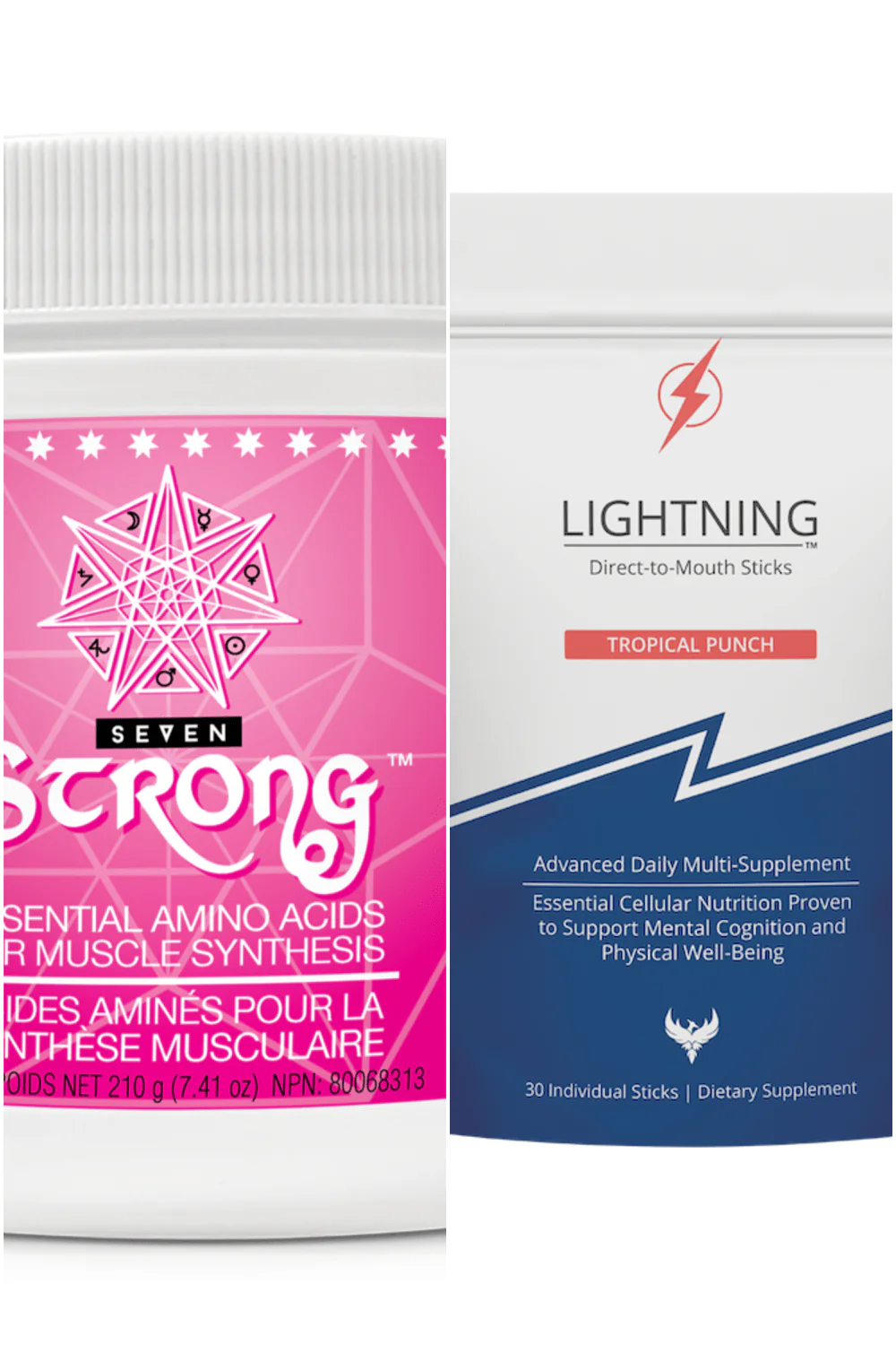 Muscle-Building Essentials and Lightning Sublingual Multivitamin Bundle