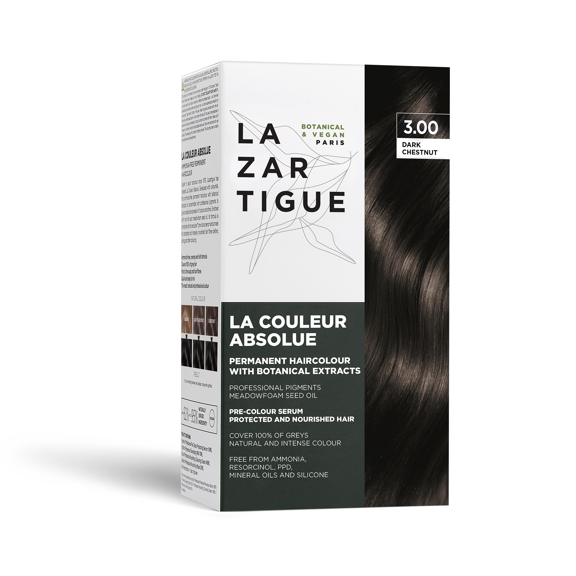 LA COULEUR ABSOLUE 3.00 DARK CHESTNUT (Permanent haircolor with botanical extracts)