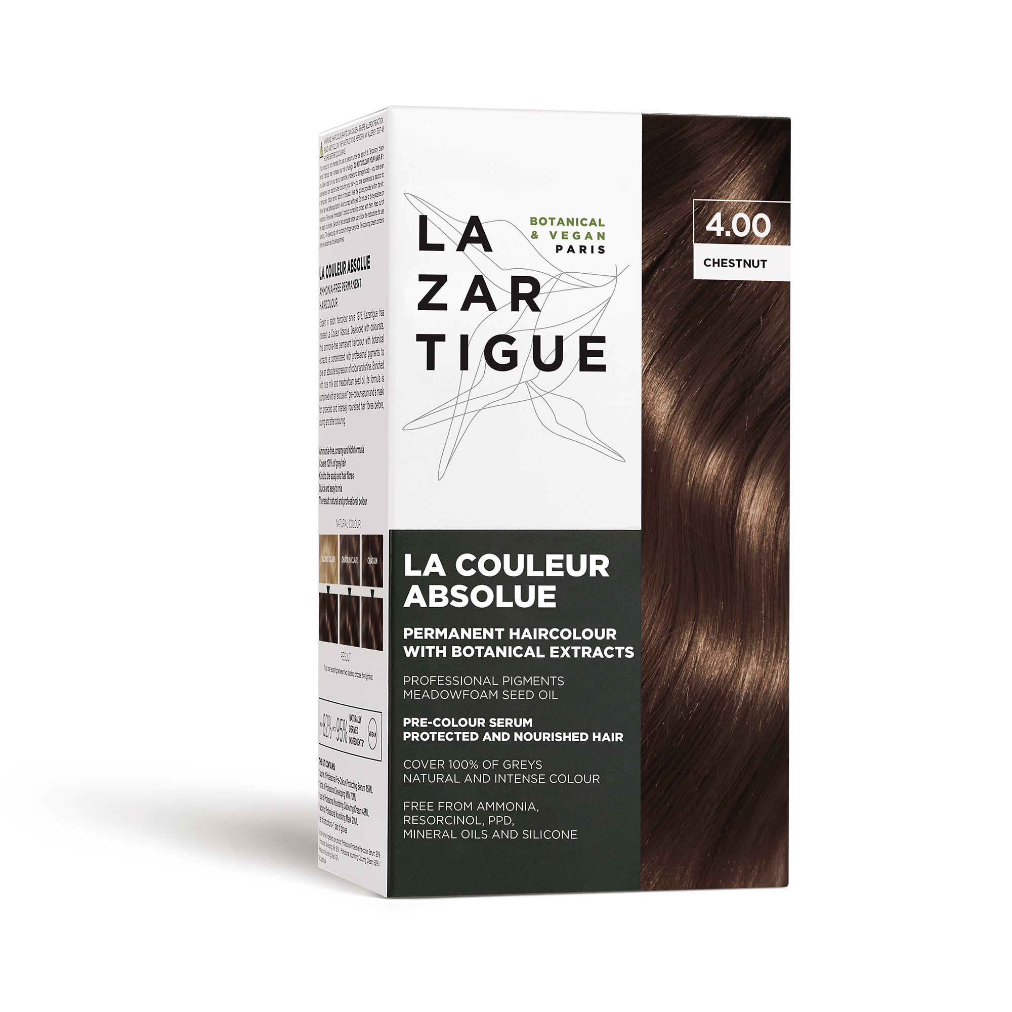 LA COULEUR ABSOLUE 4.00 CHESTNUT (Permanent haircolor with botanical extracts)