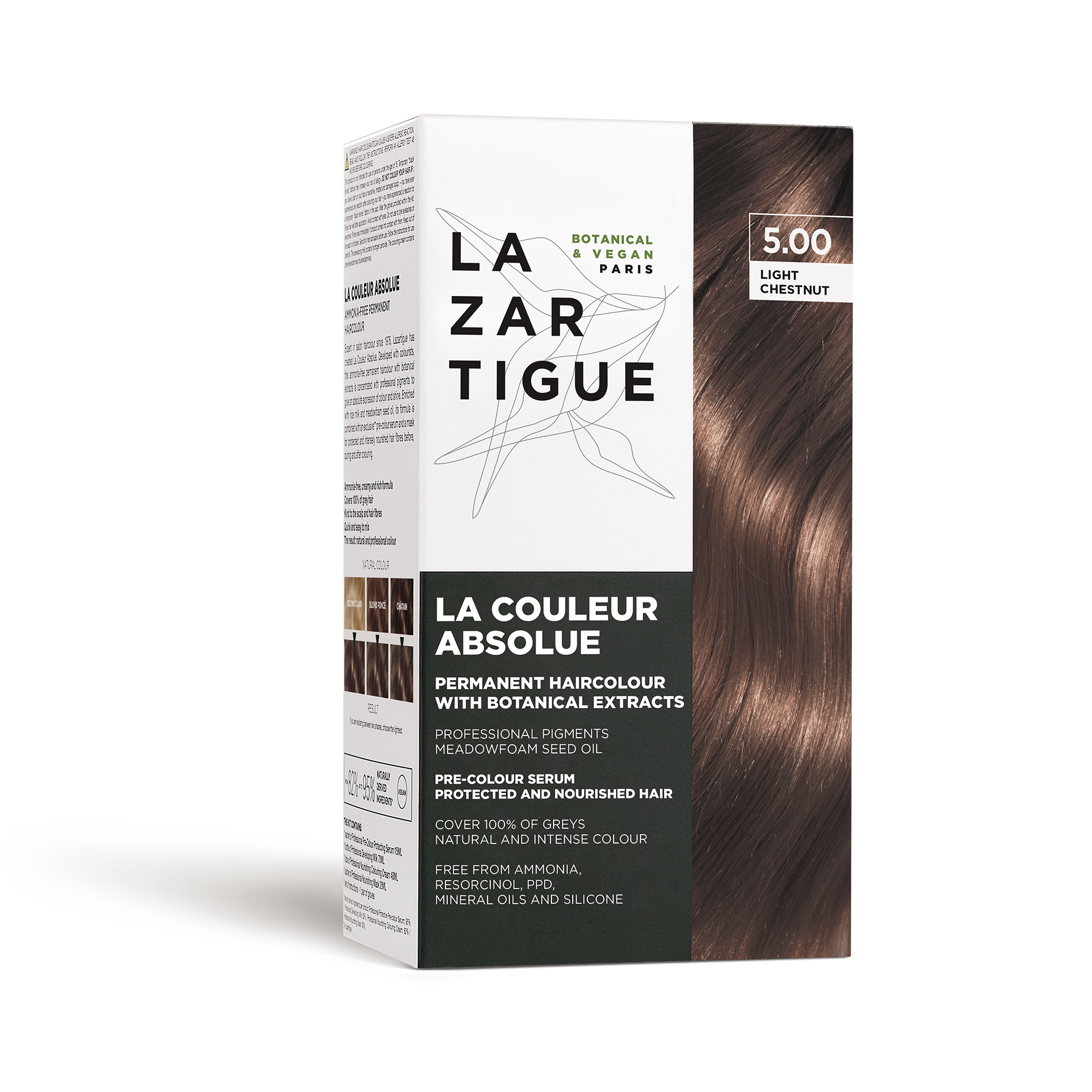 LA COULEUR ABSOLUE 5.00 LIGHT CHESTNUT (Permanent haircolor with botanical extracts)