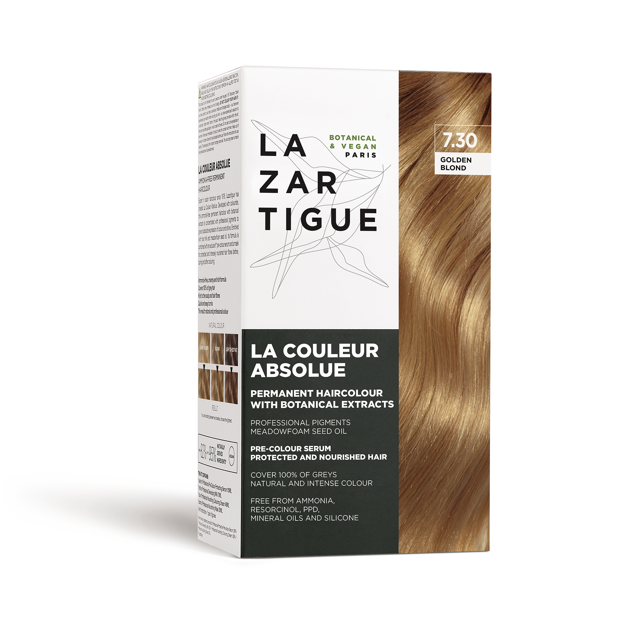 LA COULEUR ABSOLUE 7.30 GOLDEN BLOND (Permanent haircolor with botanical extracts)
