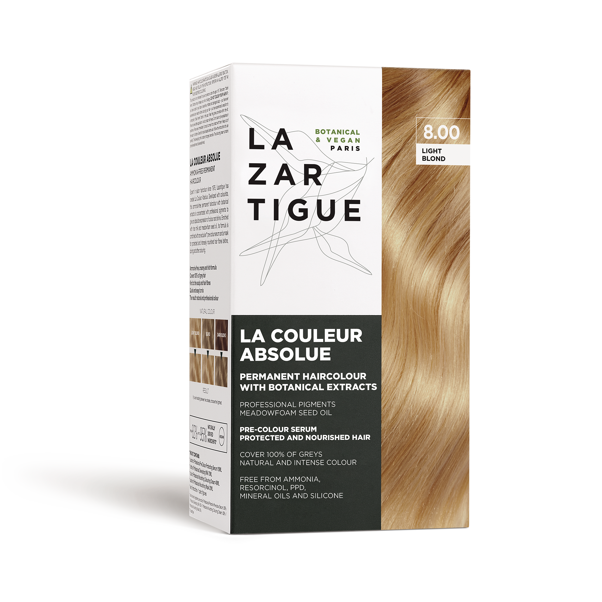 LA COULEUR ABSOLUE 8.00 LIGHT BLOND (Permanent haircolor with botanical extracts)