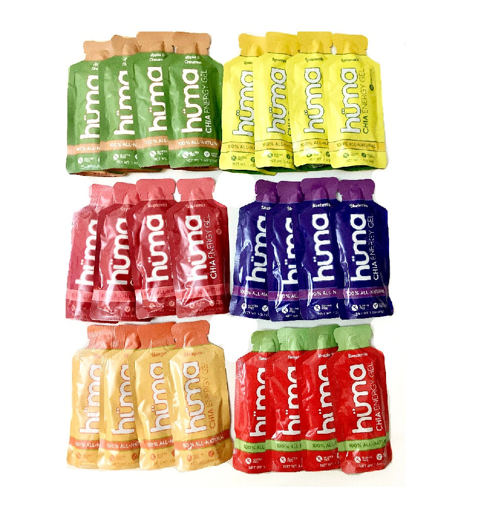 Hüma Energy Gels Value Pack All Fruits (24 CTS)