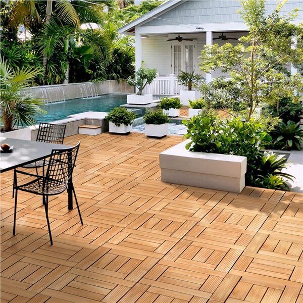 Yaheetech Outdoor Tiles Patio Tiles 27pcs