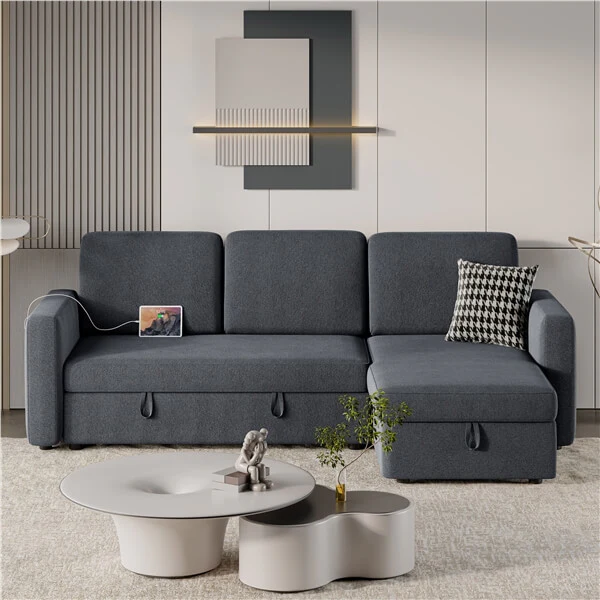 Yaheetech Sectional Sofa L-Shaped Sofa Couch