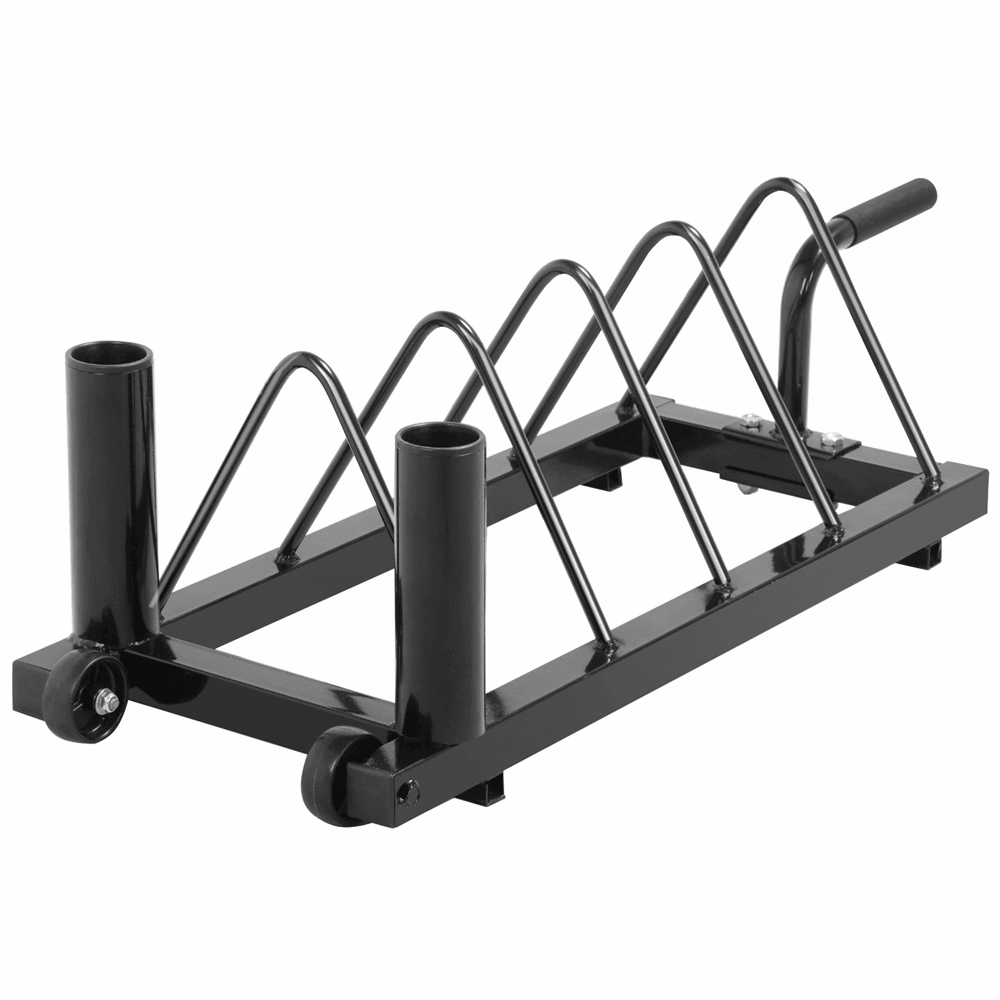 Yaheetech Horizontal Plate and Olympic Bar Rack